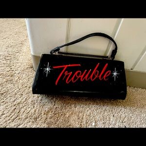 Vintage pinstriped purse